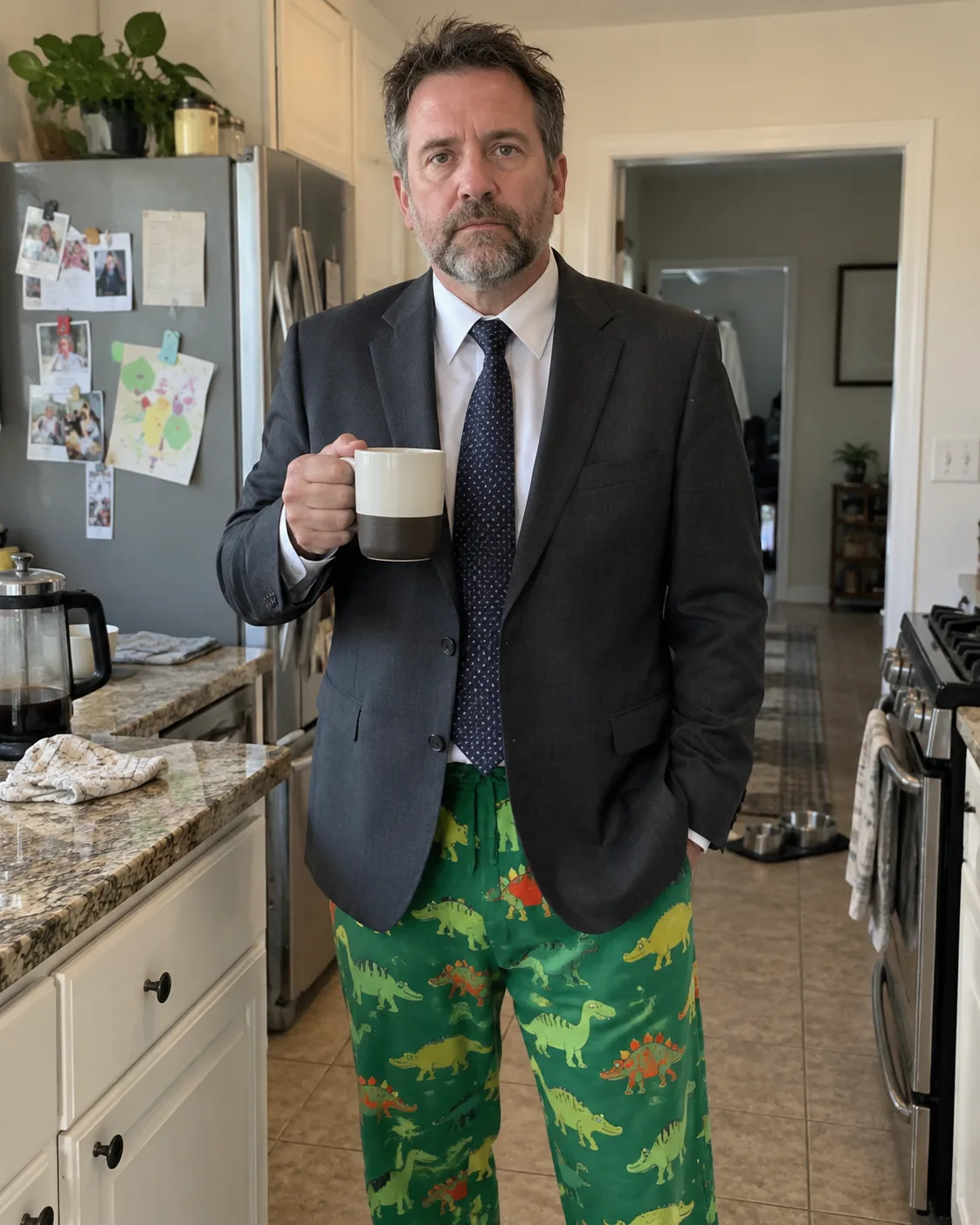 Everyday photo of a suited adult used as a Window Peeper input